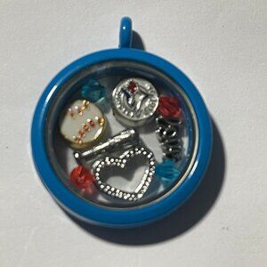 Toronto Blue Jays MLB Memory Charm Locket w/ 22 IN chain NEW